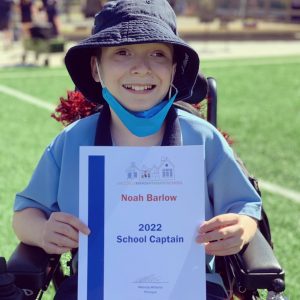 Noah is dedicated to showing his school community what is possible when living with a disability.